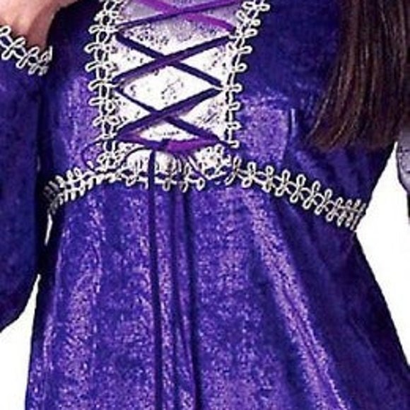 Renaissance Queen Medieval Purple Gown Medium Womens - Picture 3 of 9